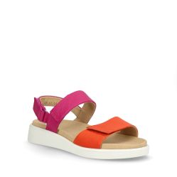 Orange, Pink Ara sandal Madeira