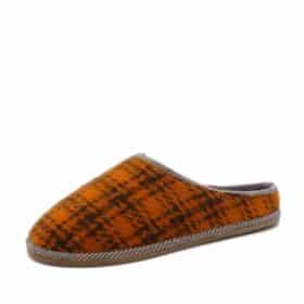 Shepherd kamelulds hjemmesko til herre i orange