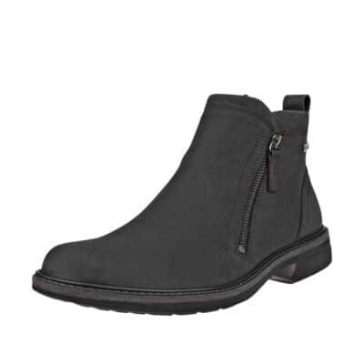 Ecco Turn vinterstøvle til herre i sort læder med varm uldforing og Gore-Tex