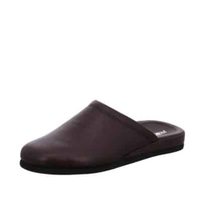 Rohde hjemmesko til herre i sort skind med bløde såler