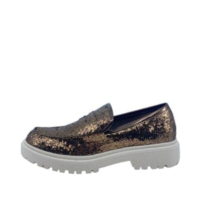 Duffy loafers bronze til dame