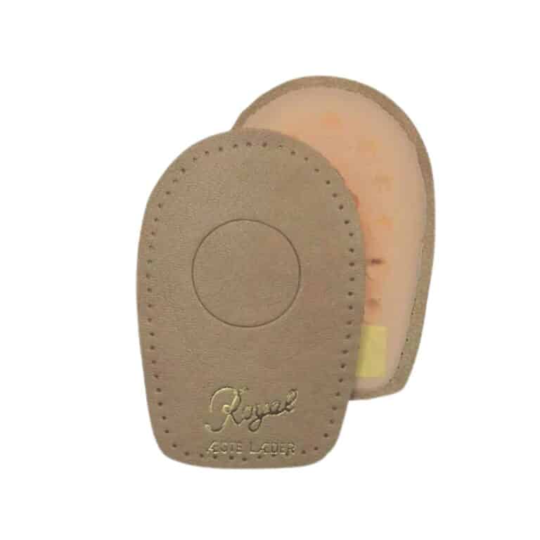 Hælsporekile indlæg. Hælsporeindlæg sikrer dig en blød og behagelig aflastning af hælsporer. Selvklæbende og ægte læder.