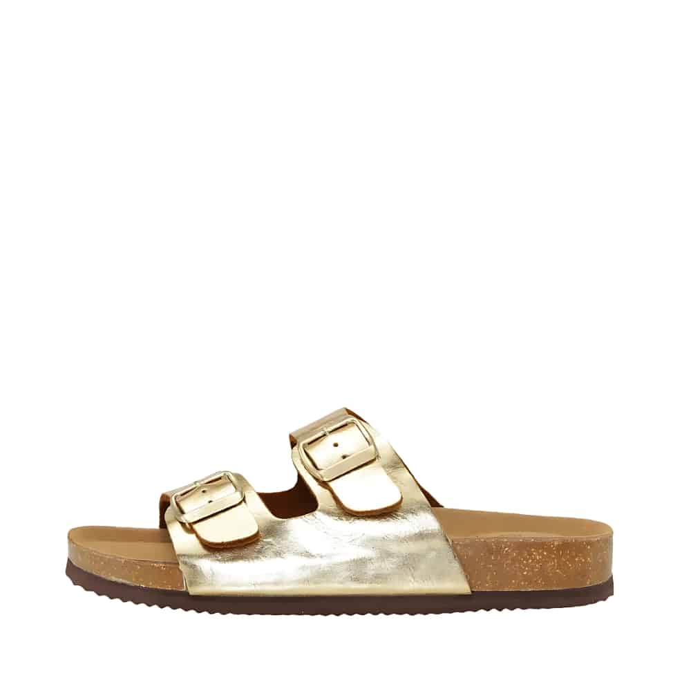 CPH-Comfort Bio sandal til dame i guld med 2 spænder
