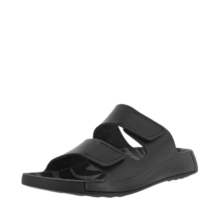 Ecco Cozmo M sandal herre sort skind med velcro