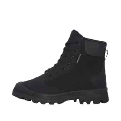 Network støvle til dame i sort. Støvlerne er udstyret med snøre og funktionel lynlås. Model: 43-09281-01.