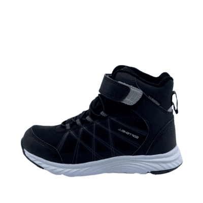 Kompis støvle børn i sort med velcro