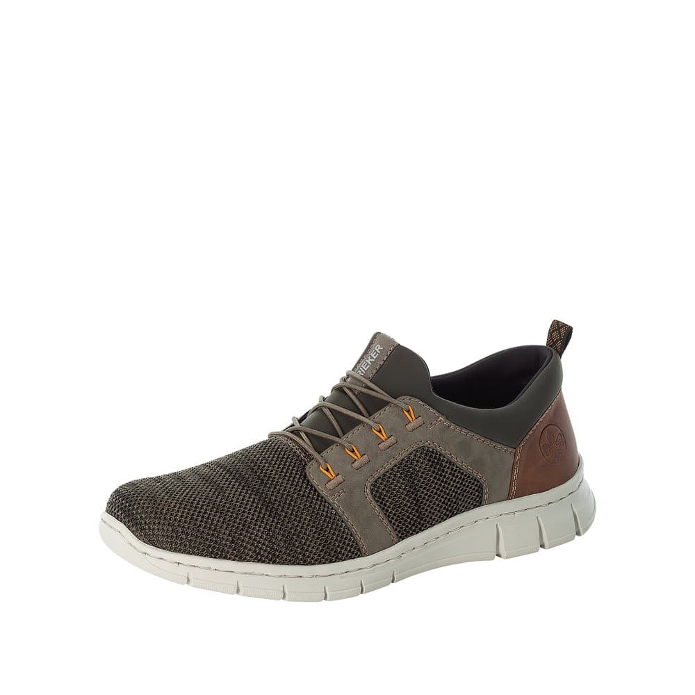 Rieker sneakers i grøn til herre med elastik og bløde såler