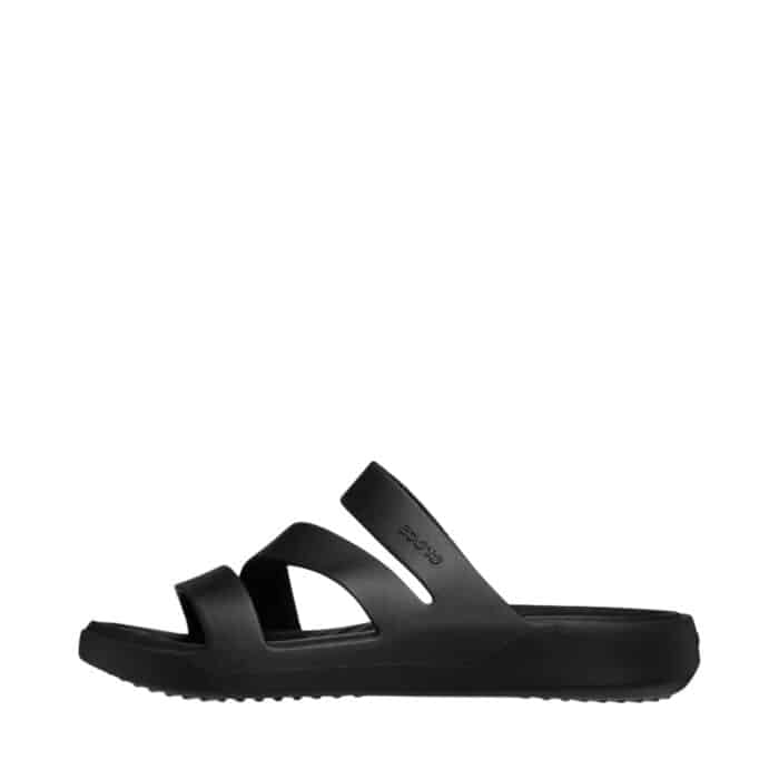 Crocs sandal til dame i sort med remme og blød indersål