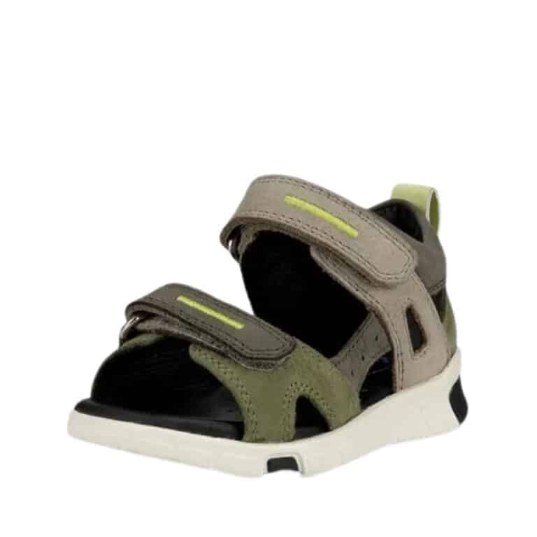 Ecco Mini Stride sandal børn i grøn med velcro.