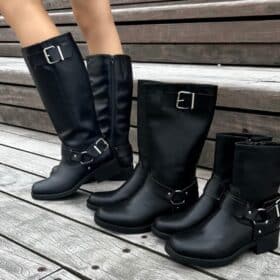 duffy-rivoli-bikerstoevle-dame-sort