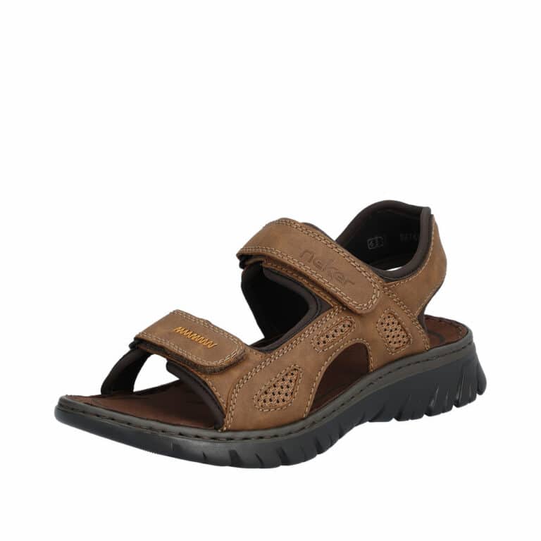 Herresandal fra Rieker i en trekking model med 2 velcrolukninger