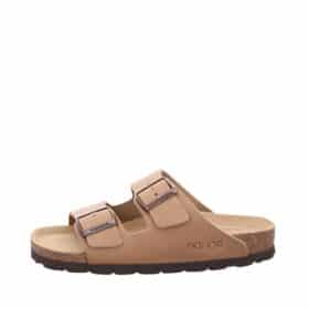 Rohde sandal til dame i sand farve lavet af ægte skind med justerbare spænder