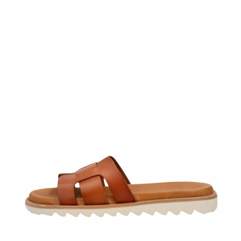 Shoedesign Copenhagen Linda sandal til dame i cognac lavet af skind