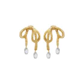 By Stær Siri øreringe til dame forgyldt. Øreringe i rustfrit stål. Model: 2560501