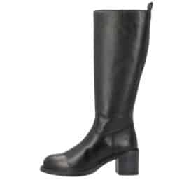 Shoedesign Copenhagen Nevada støvle dame i sort med langt skaft og skindoverdel