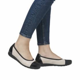 rieker-ballerinasko-dame-beige-sort-lak-l9351-80-1