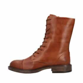 Shoedesign Copenhagen Jennifer støvle til dame i brun skind med snørebånd og lynlås