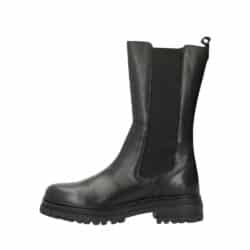 Shoedesign Copenhagen Vistacia støvle til dame i sort med skindoverdel samt lynlås og elastik