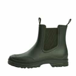 Sofie Schnoor gummistøvle til dame i mørkegrøn med elastik i begge sider og sål med godt mønster for øget skridsikkerhed