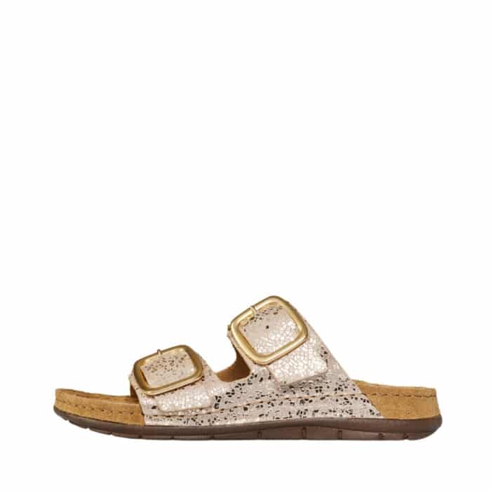 Rohde Easys no 42 sandal til dame i guld med blød memory sål