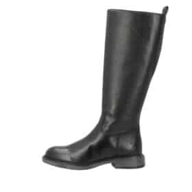 Shoedesign Copenhagen Montana lang støvle til dame i sort skind med lille hæl