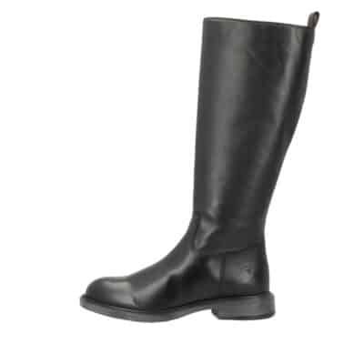 Shoedesign Copenhagen Montana lang støvle til dame i sort skind med lille hæl