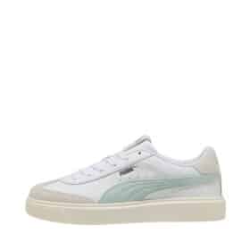 Puma Lajla T-Toe sneakers i hvid. Læderoverdel, blød kvalitet og smuk farvekombination. Model: 397734-07.