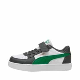 Puma Caven 2.0 AC sneakers til børn i hvid kombi med udtagelig sål og velcrorem
