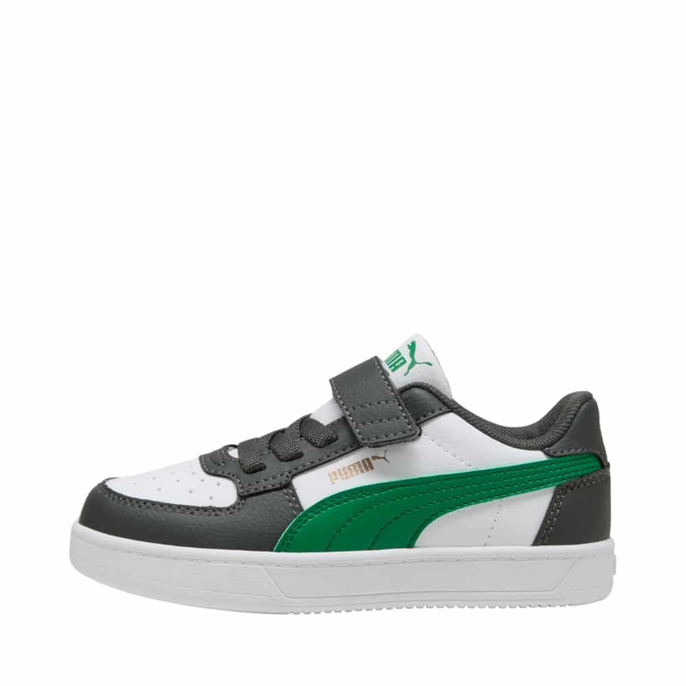 Puma Caven 2.0 AC sneakers til børn i hvid kombi med udtagelig sål og velcrorem