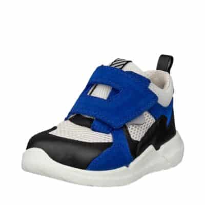 Ecco Biom 2.2 Infant sneakers til børn i hvid kombi, lavet af læder med udtagelig sål