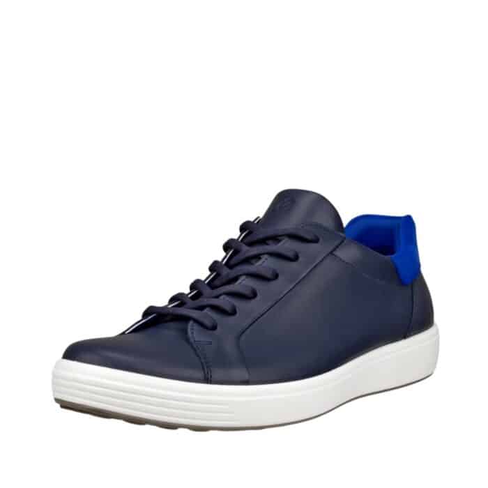 Ecco Soft 7 M Easy Slip Lace sneakers til herre i blå