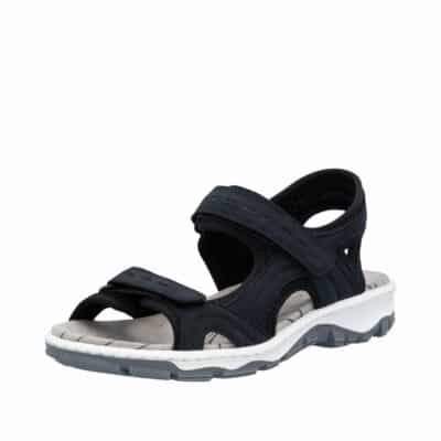 Rieker vandresandaler til dame i mørkeblå med velcro
