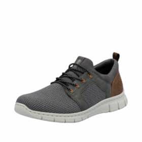 Rieker sneakers til herre i grå med elastik og antistress