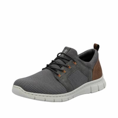 Rieker sneakers til herre i grå med elastik og antistress