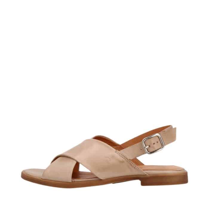Shoedesign Copenhagen Nicola damesandal i beige, lavet af 100% skind med justerbar hælrem