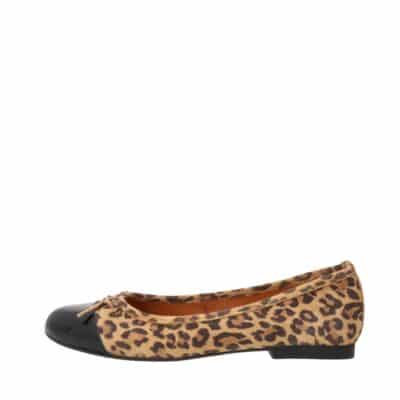 Shoedesign Copenhagen Veronica S ballerinasko til dame i leopard, lavet af 100% skind