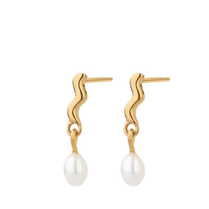 By Stær Aida ørering forgyldt, lavet af rustfrist stål