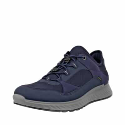 Ecco Exostride sneakers til herre i blå med Gore-Tex og stødabsorbering