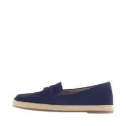 Gabor loafers til dame i mørkeblå, med ruskindsoverdel og indersål af skind samt flotte detaljer