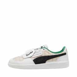 Puma Porsche Legacy Palermo Pinstripe sneakers til herre i hvid med grønne og læderdetaljer samt udtagelig SoftFoam+ indersål