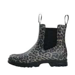 Sofie Schnoor gummistøvle til dame i leopard, med elastik i begge sider samt slidstærk sål