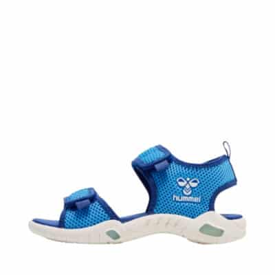 Hummel Flash til børn i blå med blikende lys og justerbare velcro remme.