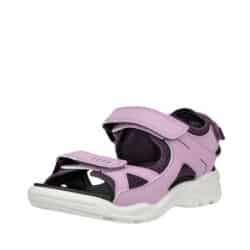 Ecco Biom Raft sandal til børn i lilla. Komfortabel og med justerbare velcro remme.