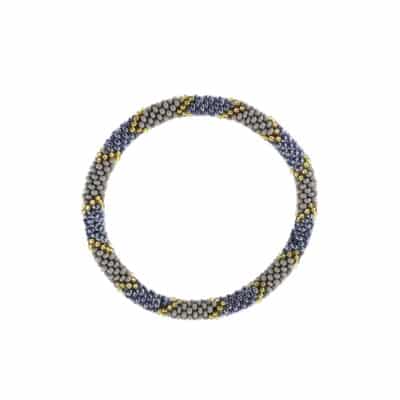 By Stær nepal armbånd i grå kombination