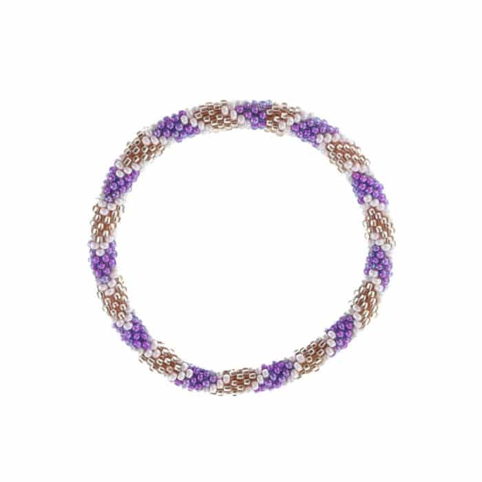 By Stær nepal armbånd i lilla kombination
