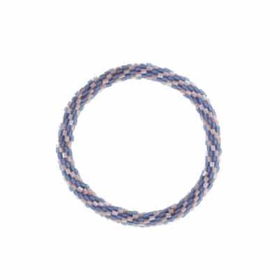 By Stær nepal armbånd i lilla og lyserød kombi