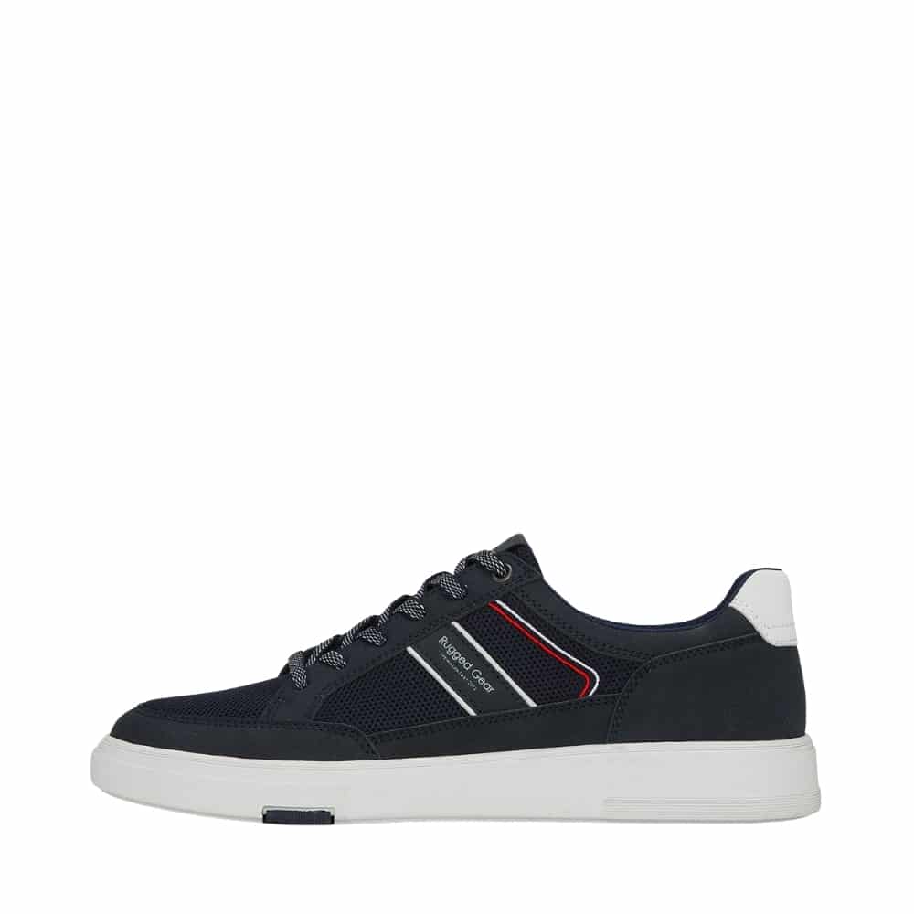 Rugged Gear Wind Tennis sneakers til herre i blå med snørebånd og udtagelig indersål