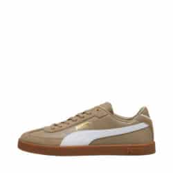 Puma Club II Era sneakers til dame i mørkebeige med snørebånd og ruskindsdetaljer samt udtagelig SoftFoam+ indersål