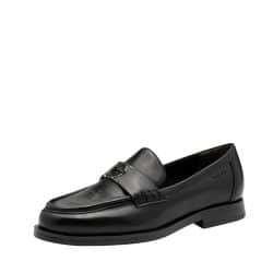 Tamaris loafers til dame i sort med en blød Touck-it sål og flot detalje over vristen