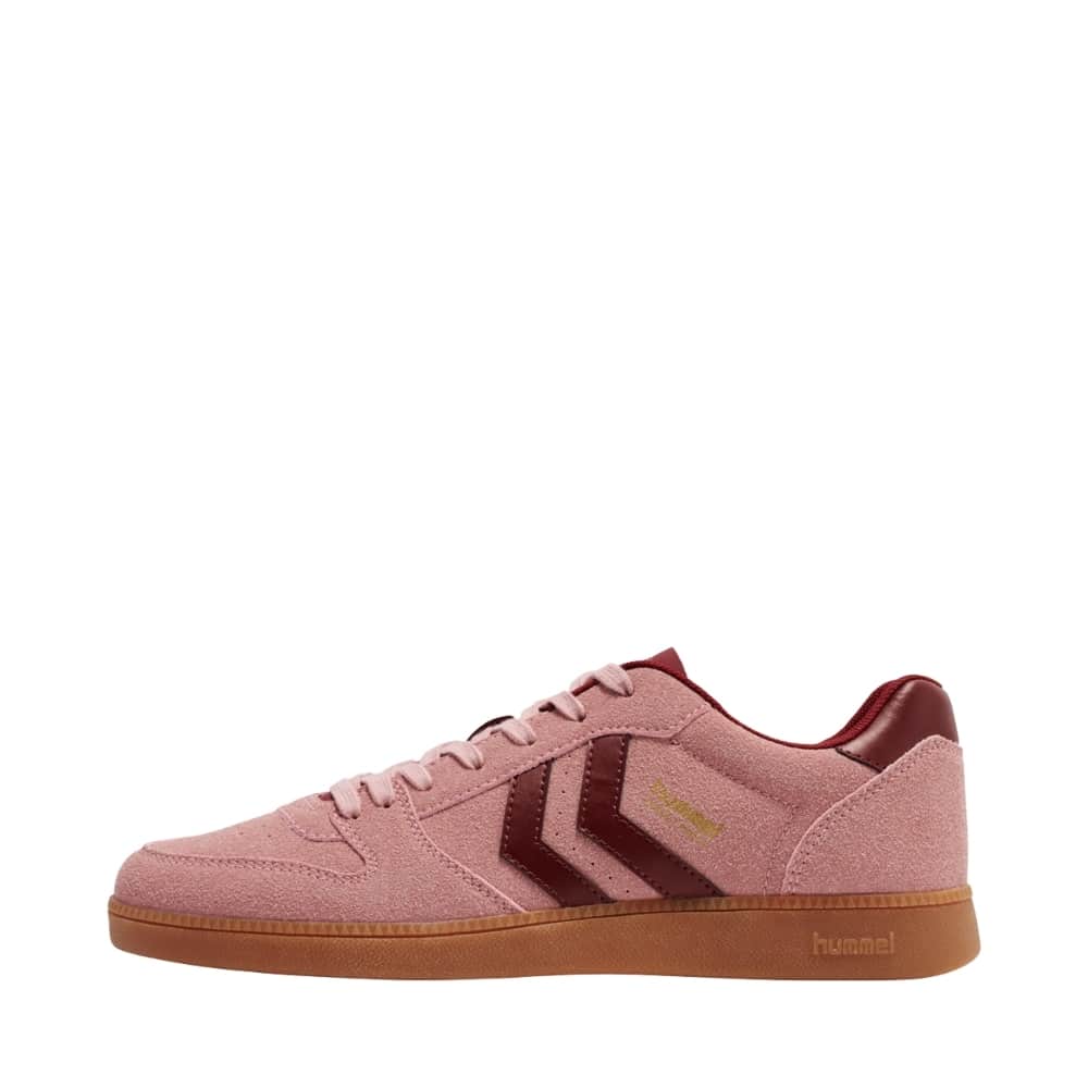 Hummel Handball Perfekt CL sneakers til dame i lyserød med udtagelig sål og snørebånd